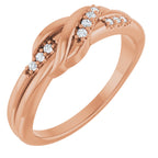 Accented Knot Ring