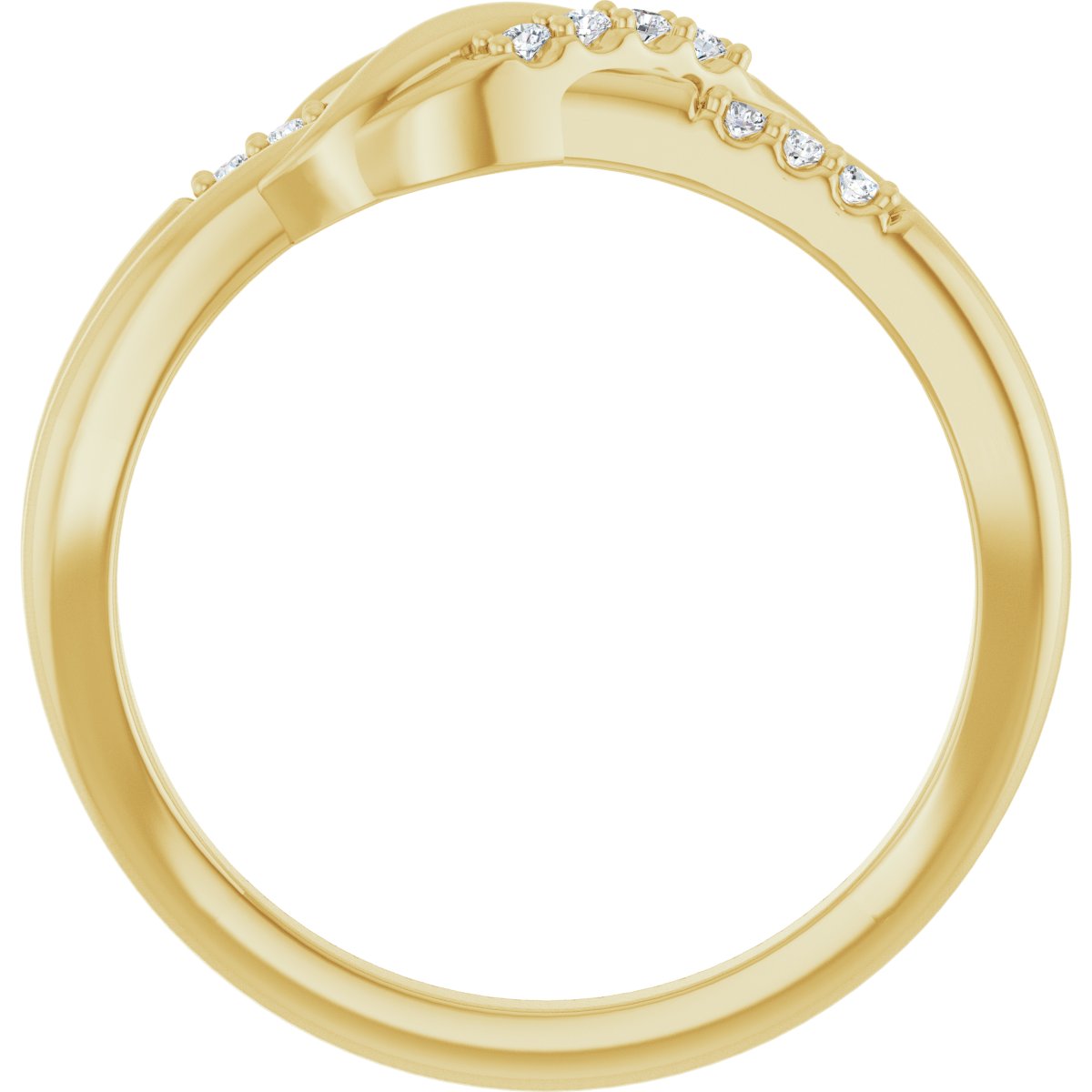 Accented Knot Ring