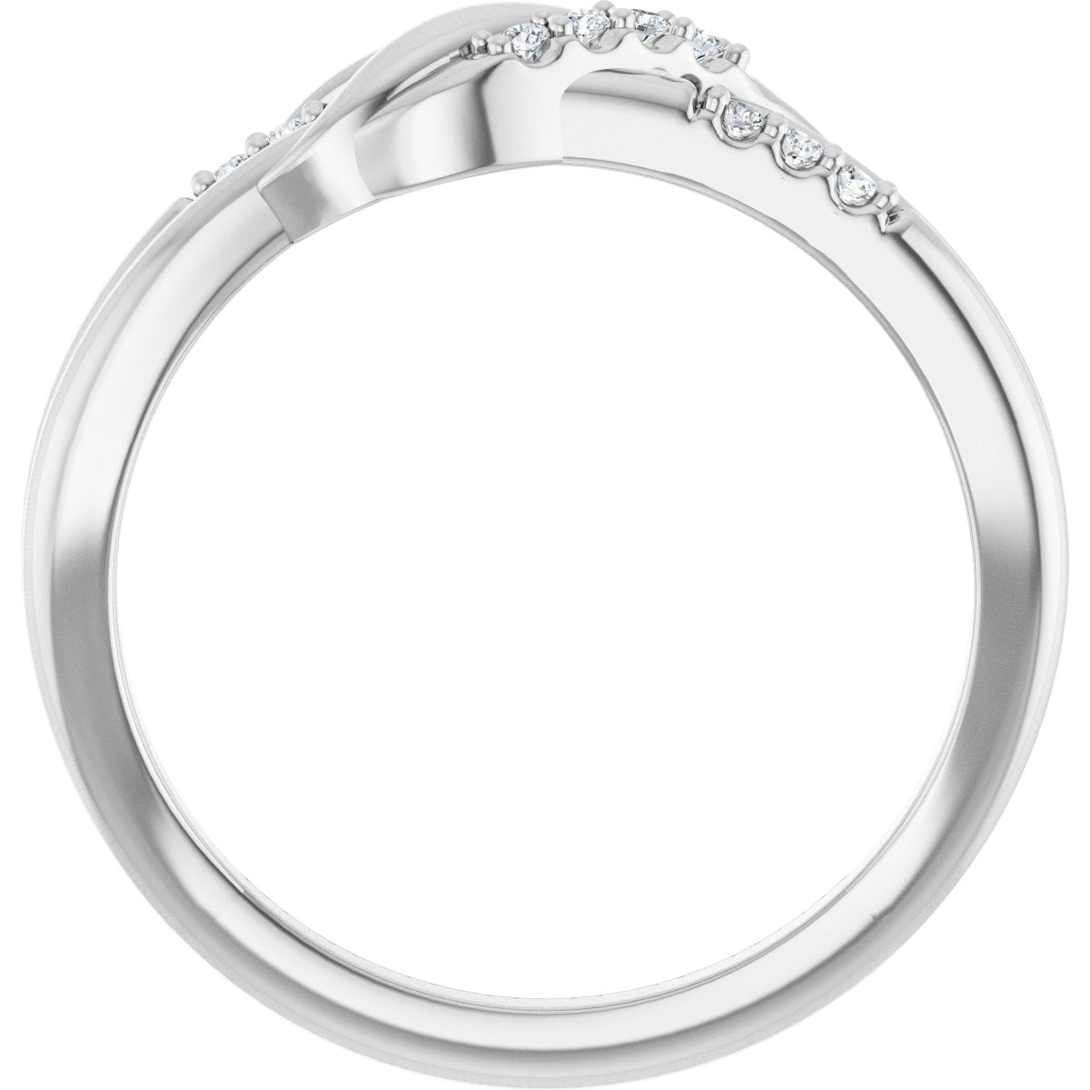 Accented Knot Ring