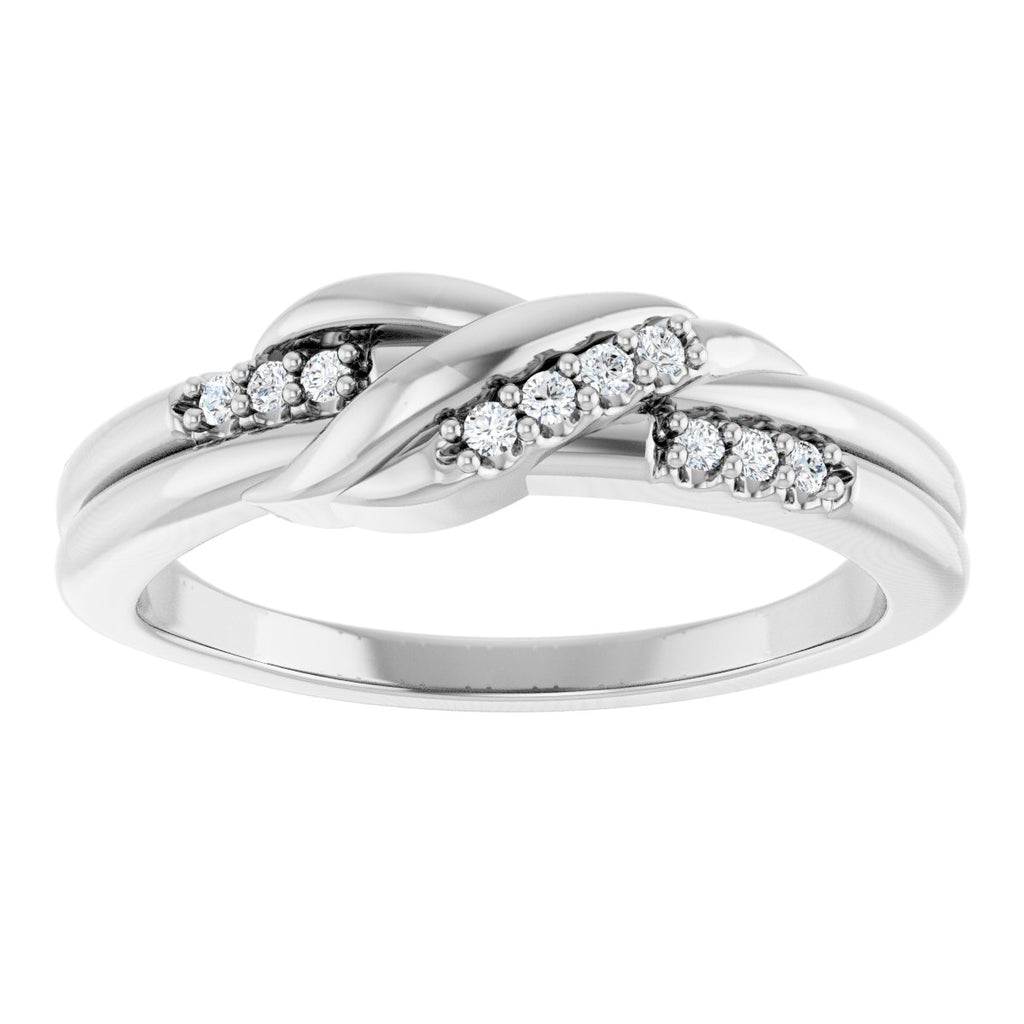 Accented Knot Ring