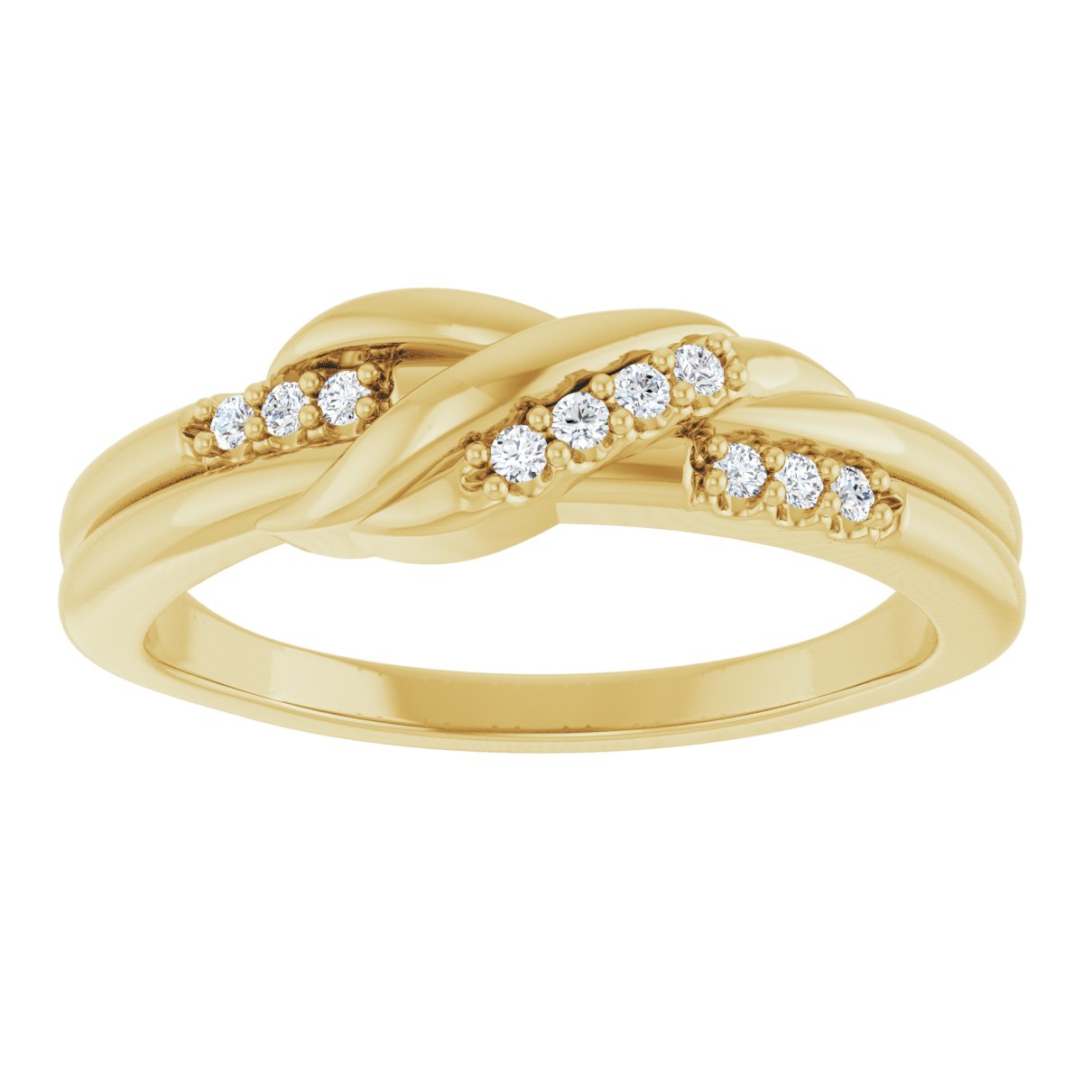 Accented Knot Ring