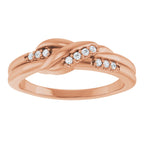 Accented Knot Ring