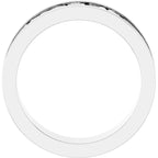 Sculptural Flat Band with Bead Blast Finish