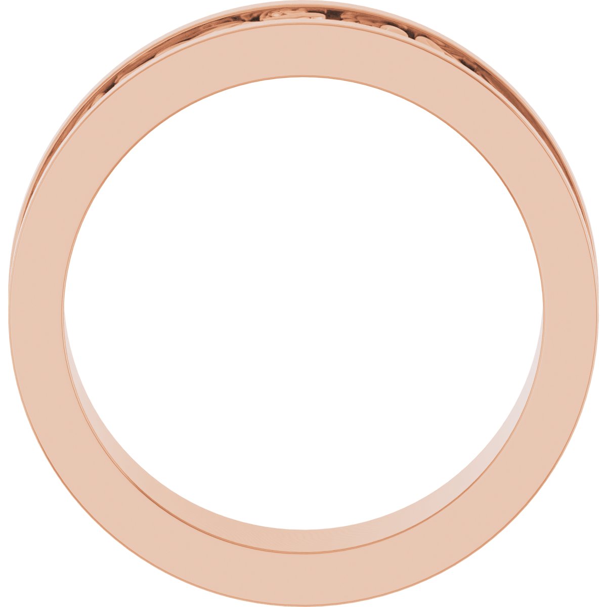 Sculptural Flat Band with Bead Blast Finish