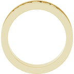 Sculptural Flat Band with Bead Blast Finish