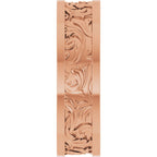 Sculptural Flat Band with Bead Blast Finish