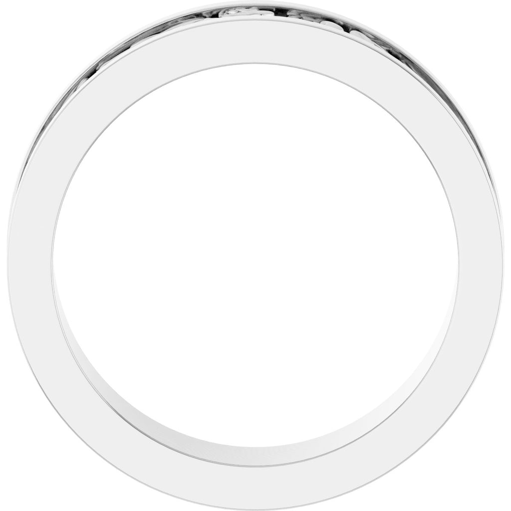Sculptural Flat Band with Bead Blast Finish