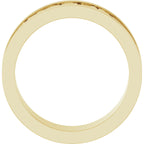 Sculptural Flat Band with Bead Blast Finish