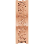Sculptural Flat Band with Bead Blast Finish