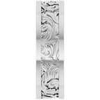Sculptural Flat Band with Bead Blast Finish