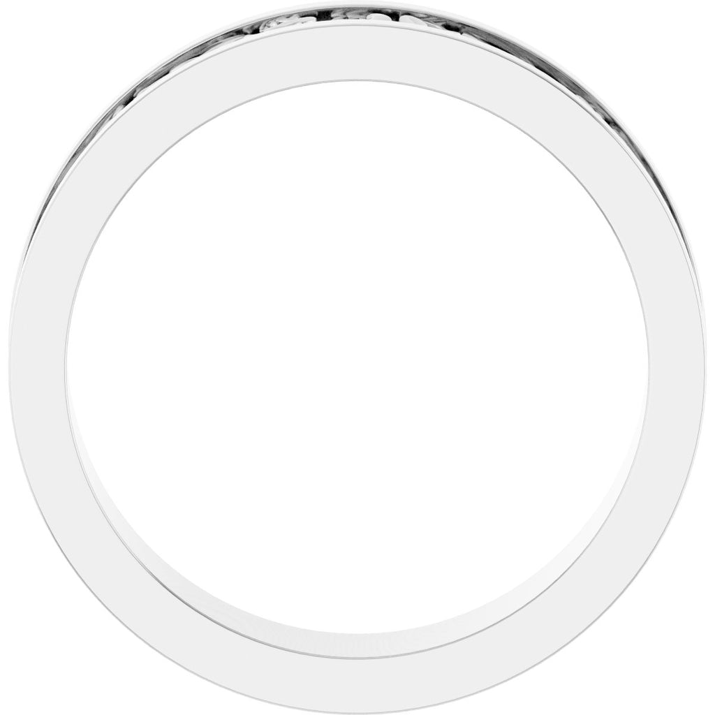 Sculptural Flat Band with Bead Blast Finish