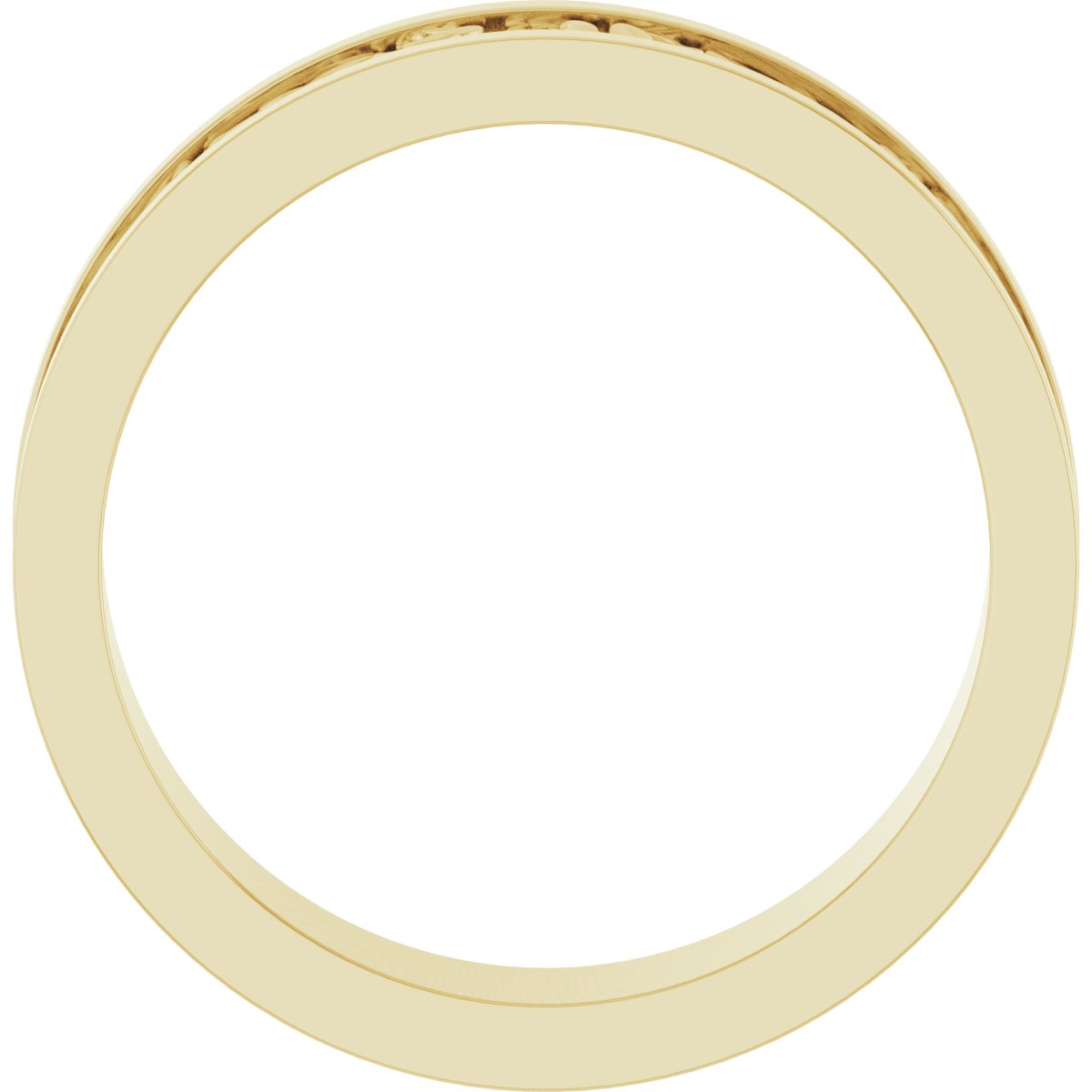 Sculptural Flat Band with Bead Blast Finish