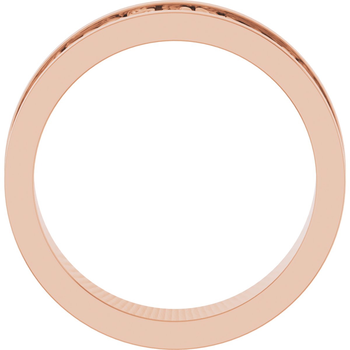 Sculptural Flat Band with Bead Blast Finish