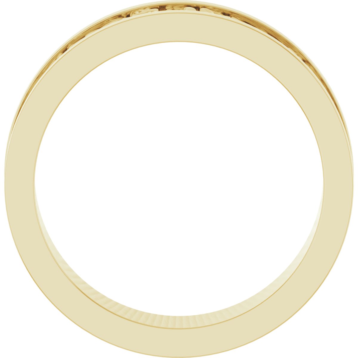 Sculptural Flat Band with Bead Blast Finish