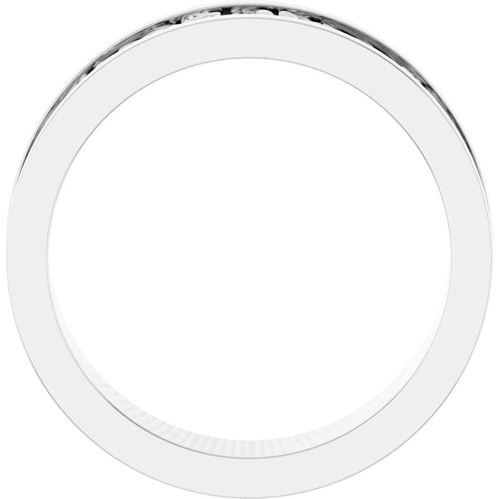 Sculptural Flat Band with Bead Blast Finish