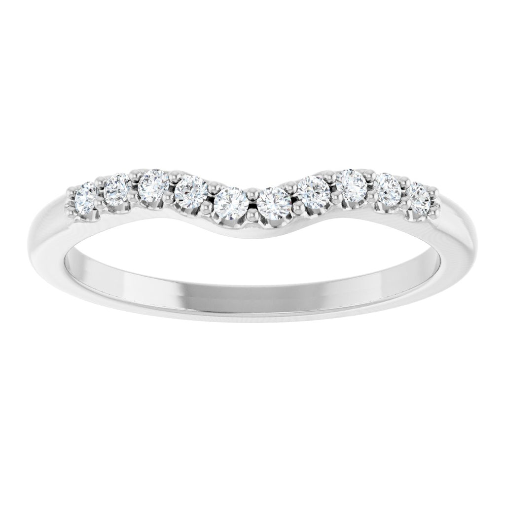 Accented Engagement Ring or Band
