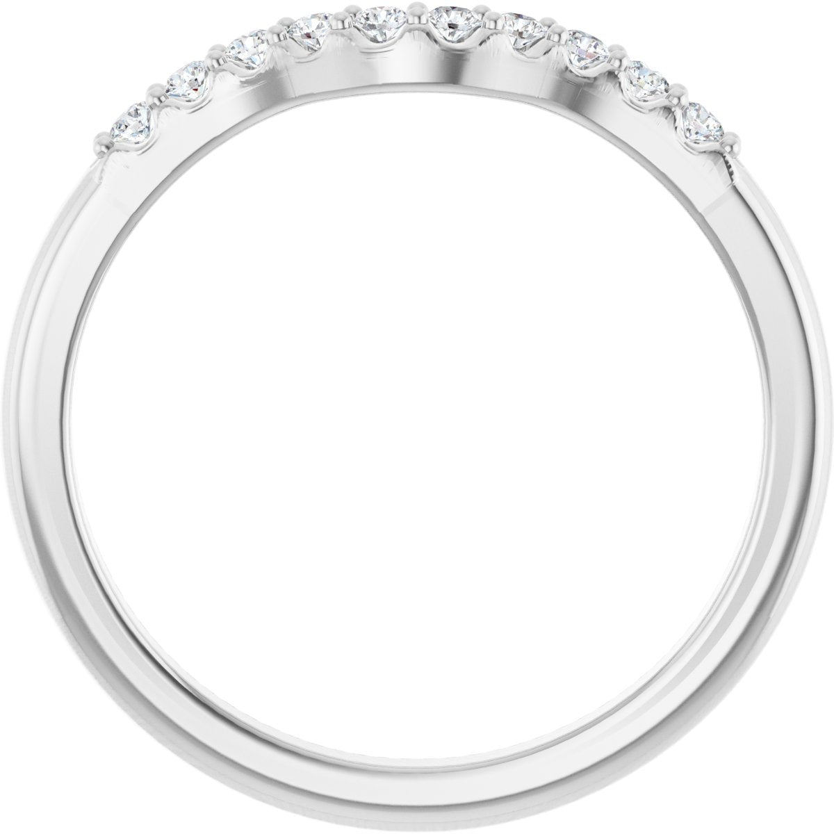 Accented Engagement Ring or Band