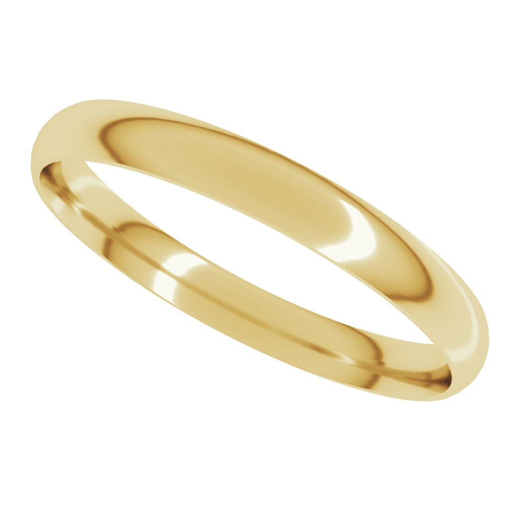 Ultra-Lightweight Comfort-Fit Half Round Band