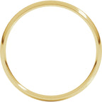 Ultra-Lightweight Comfort-Fit Half Round Band