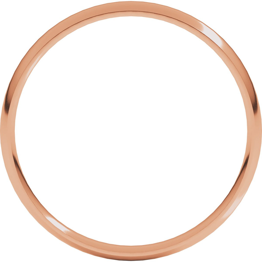 Ultra-Lightweight Comfort-Fit Half Round Band