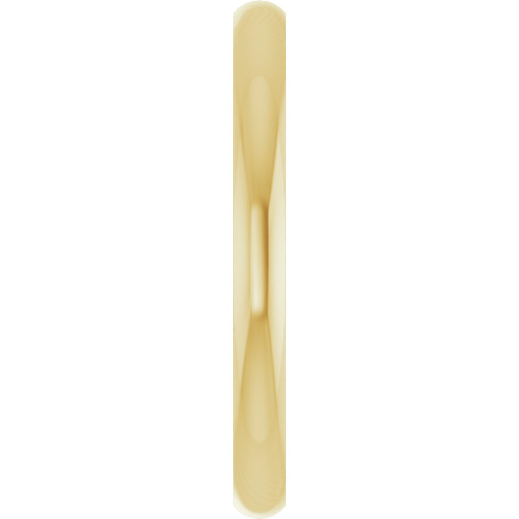 Ultra-Lightweight Comfort-Fit Half Round Band