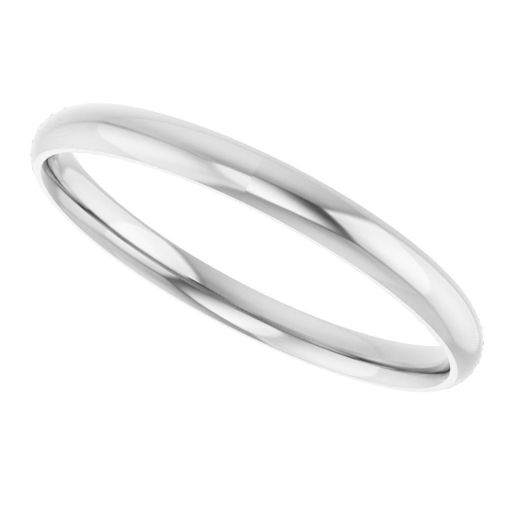 Ultra-Lightweight Comfort-Fit Half Round Band