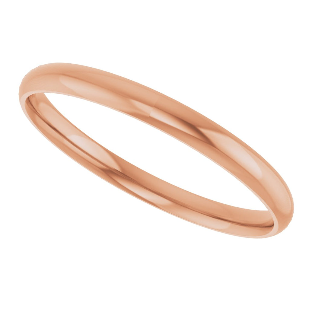 Ultra-Lightweight Comfort-Fit Half Round Band