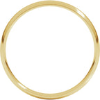 Ultra-Lightweight Comfort-Fit Half Round Band