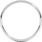Ultra-Lightweight Comfort-Fit Half Round Band