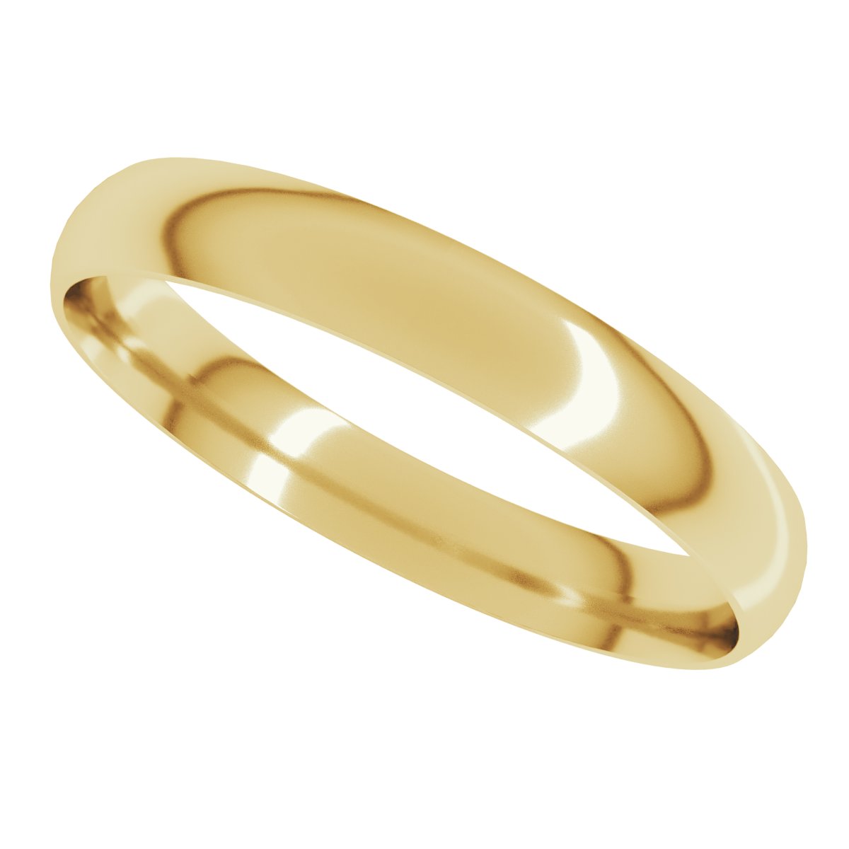 Ultra-Lightweight Comfort-Fit Half Round Band