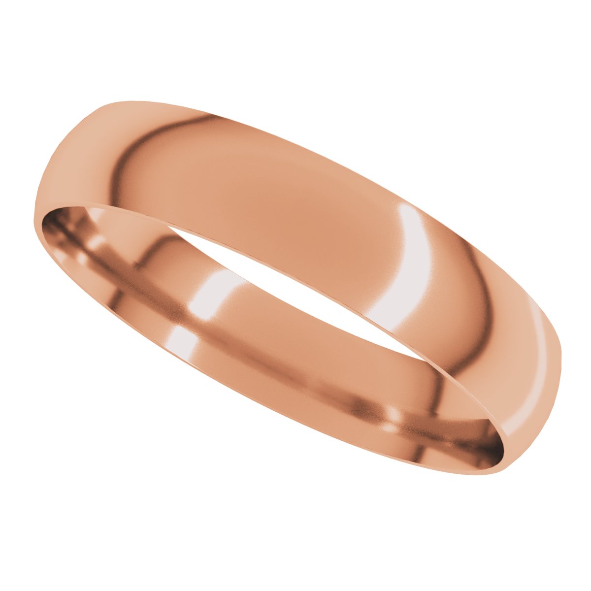 Ultra-Lightweight Comfort-Fit Half Round Band
