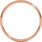 Ultra-Lightweight Comfort-Fit Half Round Band