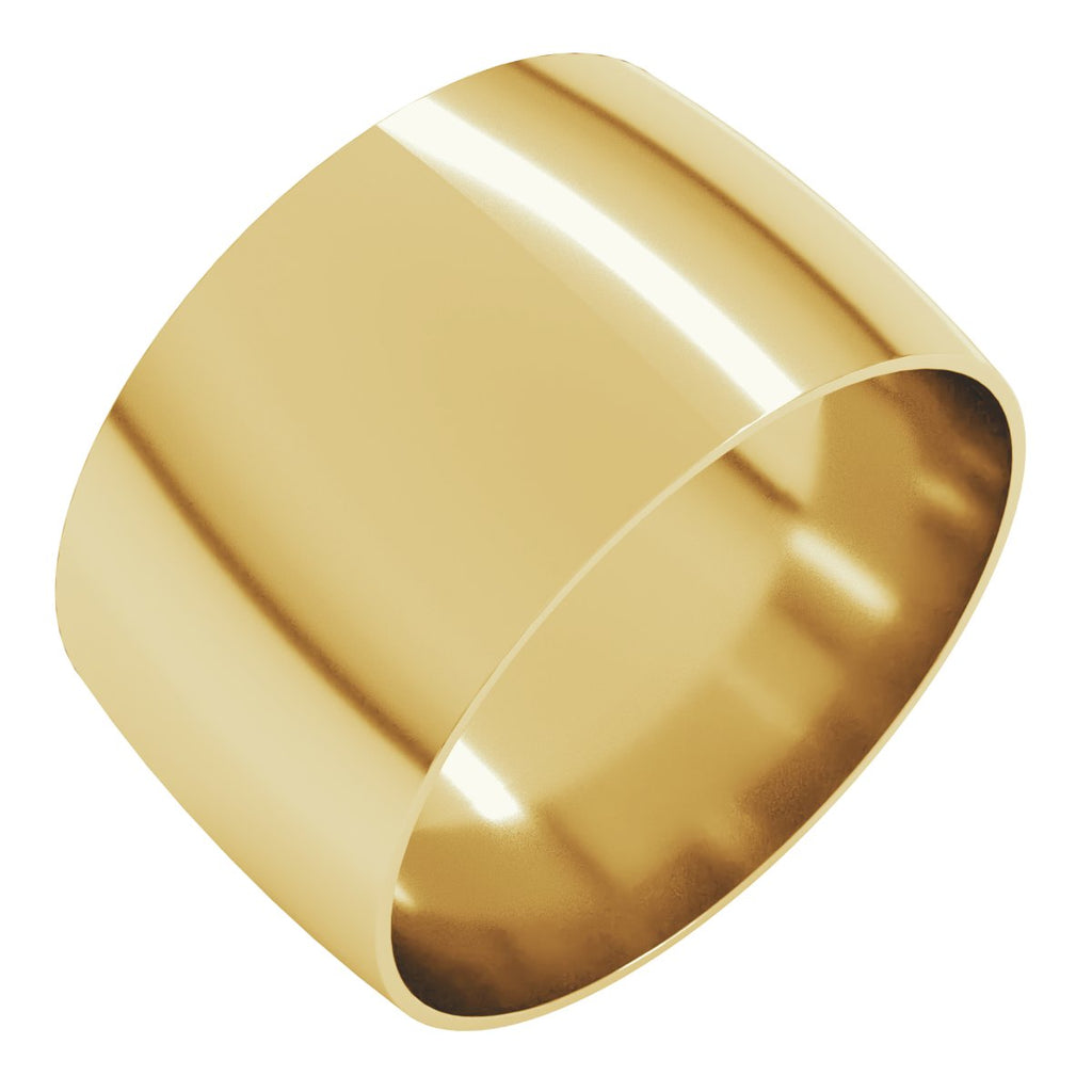 Ultra-Lightweight Comfort-Fit Half Round Band