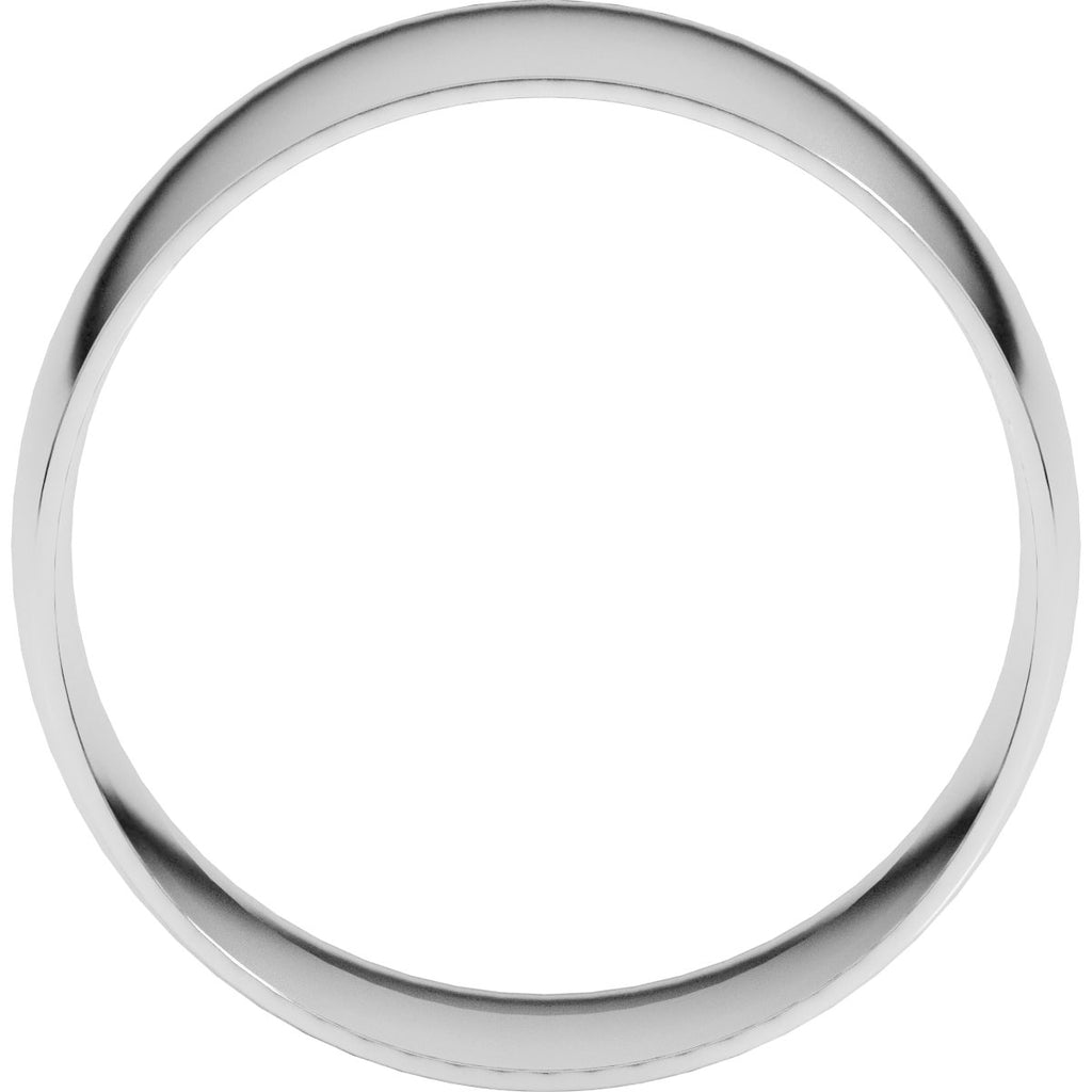 Ultra-Lightweight Comfort-Fit Half Round Band