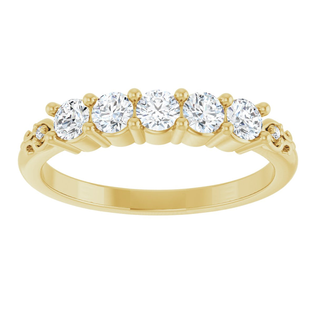Five-Stone Anniversary Band