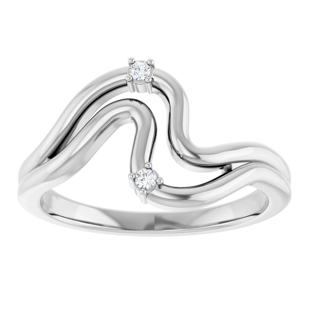 Accented Freeform Ring