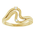 Accented Freeform Ring