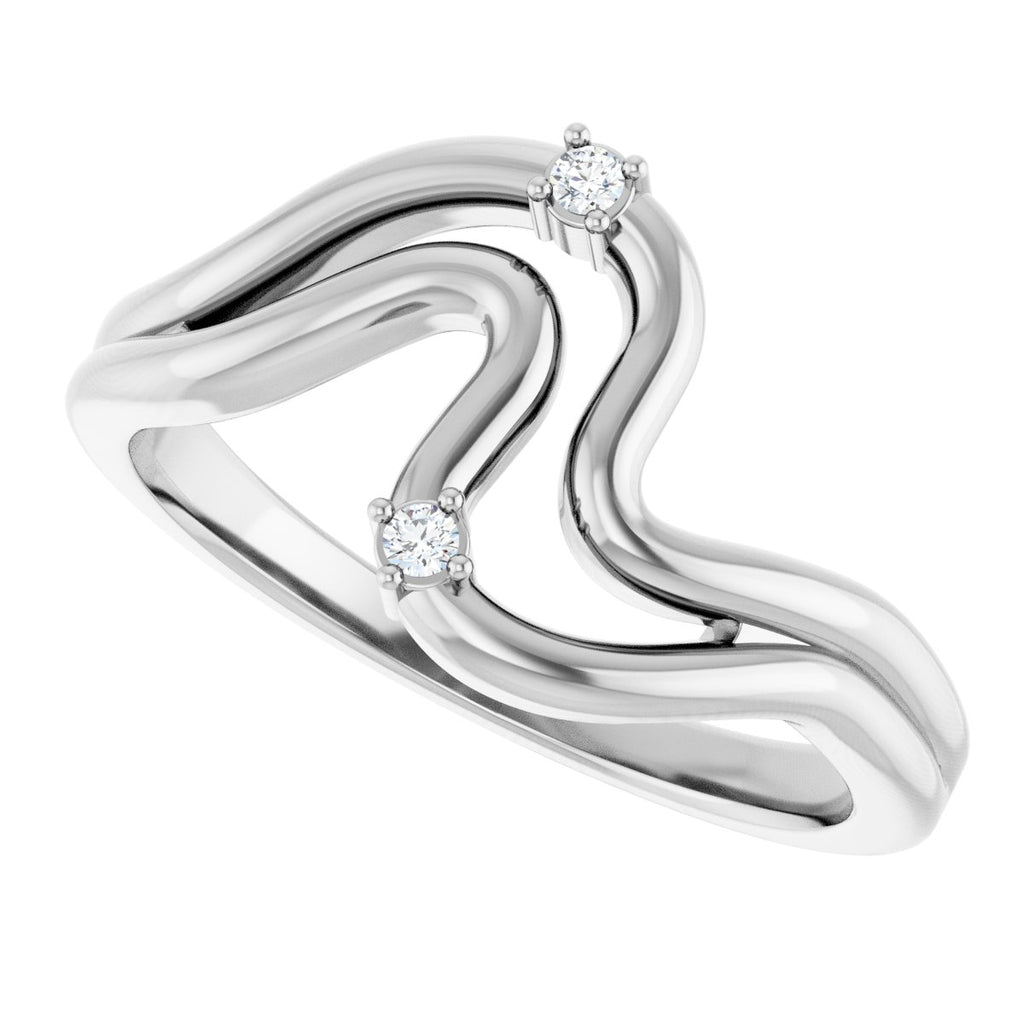 Accented Freeform Ring