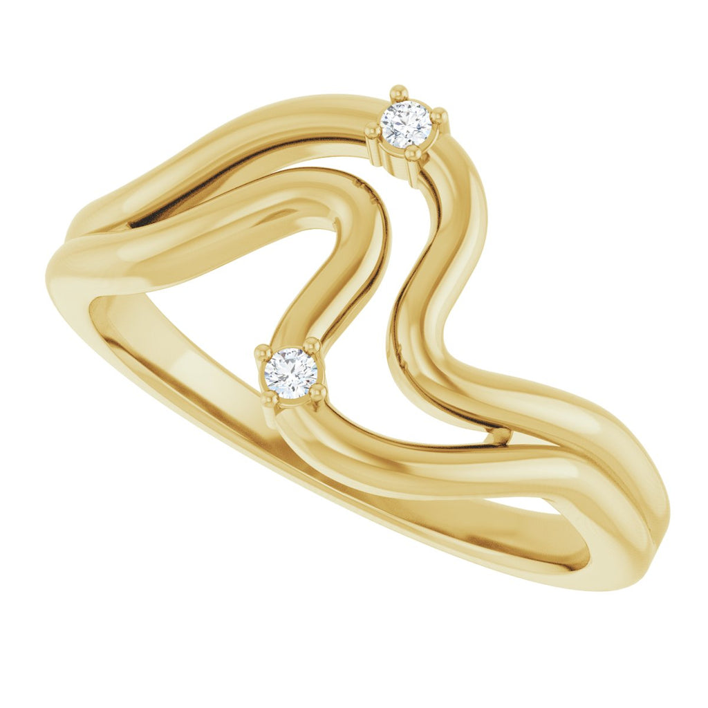 Accented Freeform Ring