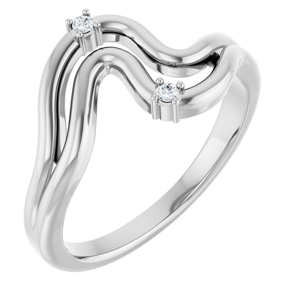 Accented Freeform Ring