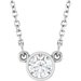 Bezel-Set Solitaire Birthstone Necklace
