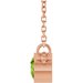 Bezel-Set Solitaire Birthstone Necklace