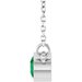 Bezel-Set Solitaire Birthstone Necklace