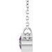 Bezel-Set Solitaire Birthstone Necklace
