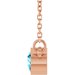 Bezel-Set Solitaire Birthstone Necklace