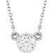 Bezel-Set Solitaire Birthstone Necklace