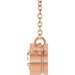 Bezel-Set Solitaire Birthstone Necklace