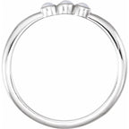 Rose-Cut Stackable Ring