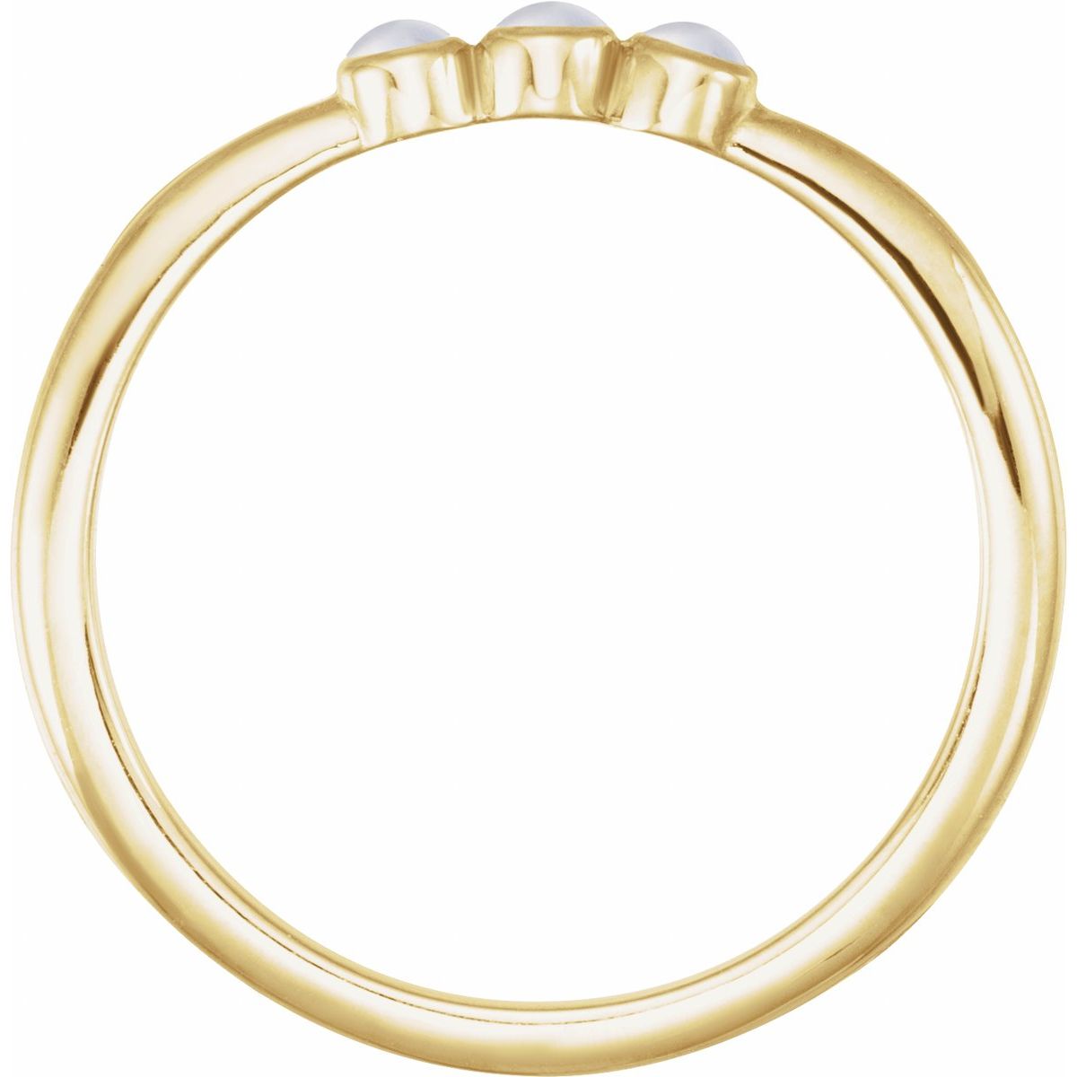 Rose-Cut Stackable Ring