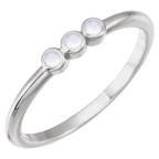 Rose-Cut Stackable Ring